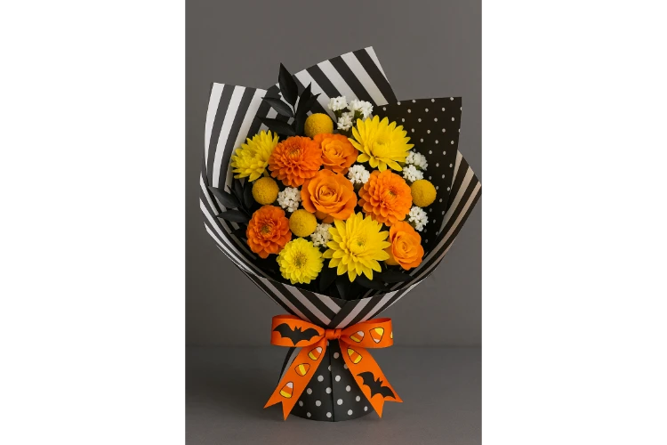Candy Corn Colored Bouquets